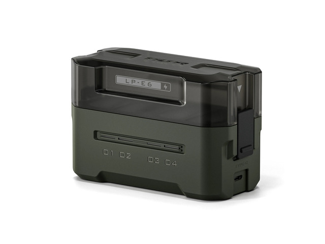 Tilta 4-Channel Portable Charging Station for LP-E6 Battery, Green