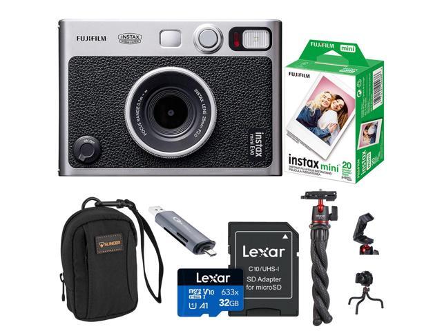 Fujifilm Instax Mini Evo Instant Film Camera, Black + Accessories Kit