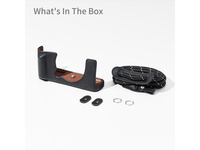 SmallRig Leather Half Case Kit for Fujifilm X-E5 Camera, Black