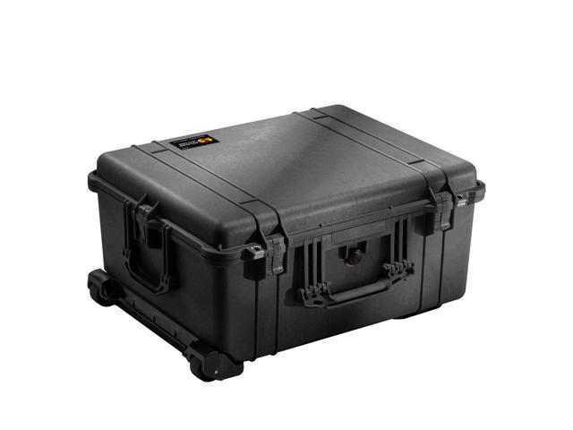 Pelican 1610 Watertight Hard Case with Dividers & Wheels - Charcoal Black
