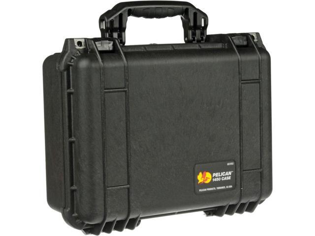 Pelican 1450 Watertight Hard Case with Foam Insert, Black