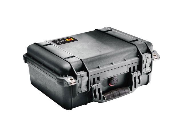 Pelican 1450 Watertight Hard Case with Foam Insert, Black