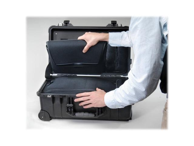 Pelican 1510LOC TSA Laptop Overnight Watertight Hard Case with Wheels, Black