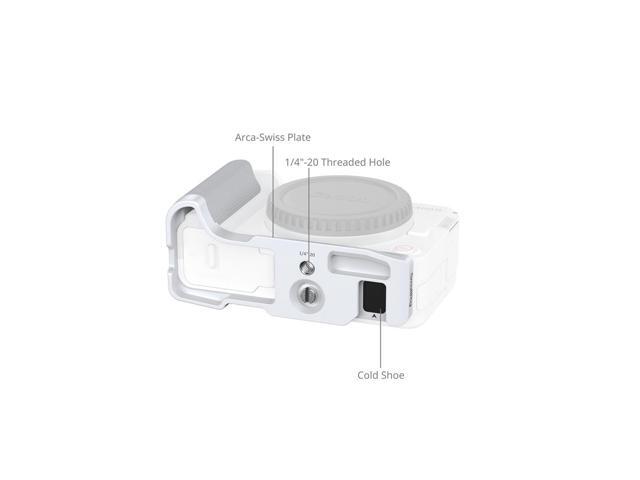 SmallRig L-Shape Mount Plate with Silicone Handle for Canon EOS R50 V Camera, White