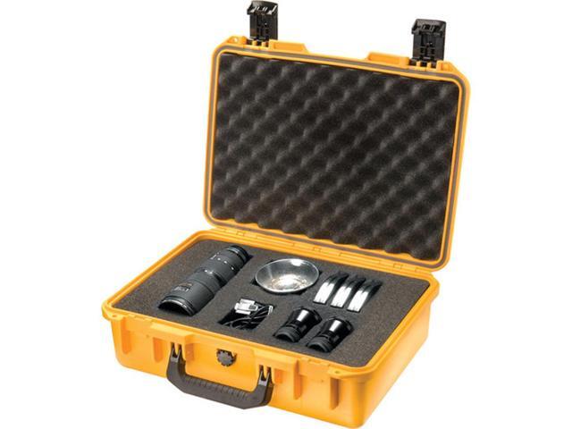 Pelican iM2300 Case, Watertight, Padlockable Case, with Multilayer Cubed Foam Interior, Yellow