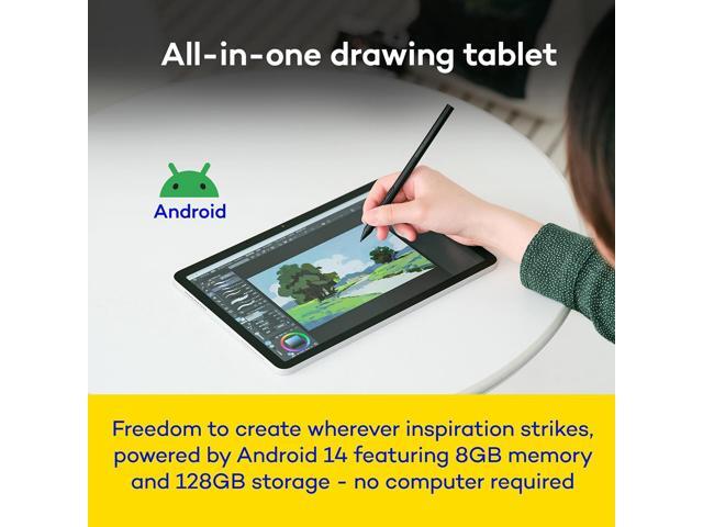 Wacom - MovinkPad 11, Android Mobile Drawing Tablet, 11" with Battery-Free Slim Pro Pen 3, 8GB RAM/128 GB Storage - Silver - image 7