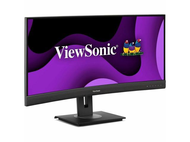 ViewSonic VG3456CA 34' 21:9 4K Ultra WQHD 100Hz USB-C Docking Curved IPS LED Monitor