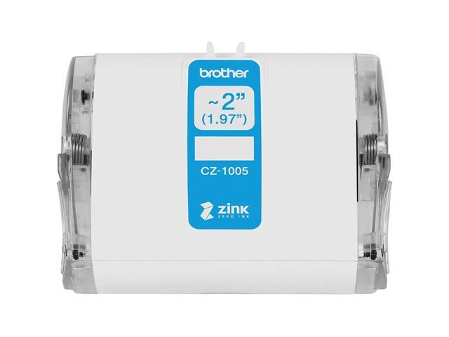 Brother CZ-1005 2'x16.4' Long Label Roll with Zink Zero Ink Technology