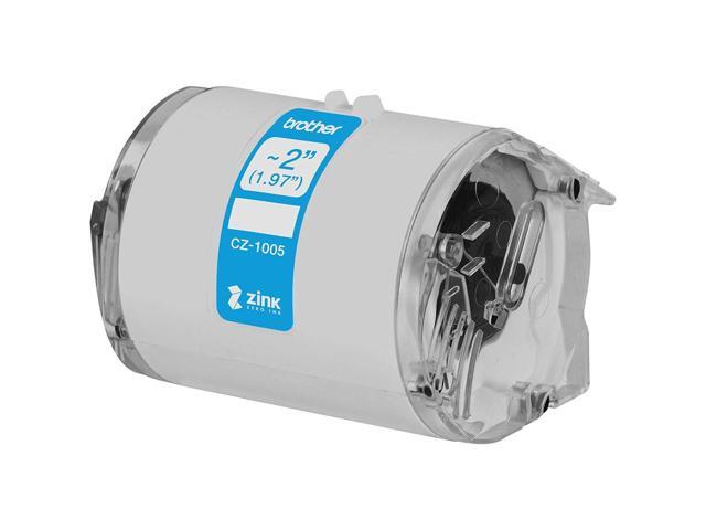 Brother CZ-1005 2'x16.4' Long Label Roll with Zink Zero Ink Technology