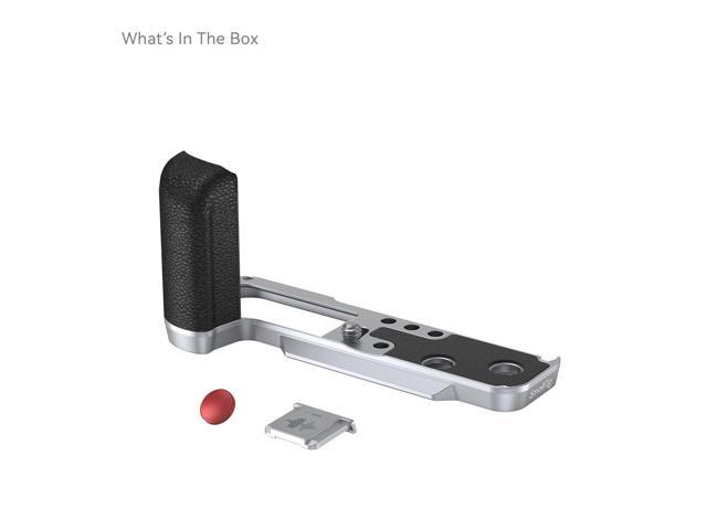 SmallRig L-Shape Mount Plate with Silicone Handle for Fujifilm X100VI and X100V Camera, Silver