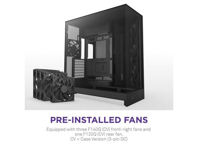 NZXT - H9 Flow 2025 ATX Mid-Tower Dual-Chamber PC Case - Black - image 12