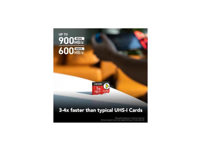 Lexar PLAY PRO 1TB microSDXC Express Card - Up to 900/600 MB/s - UHS-I, C10, U3, V30, Full HD, 4K - Compatible with Nintendo-Switch 2, ASUS ROG...