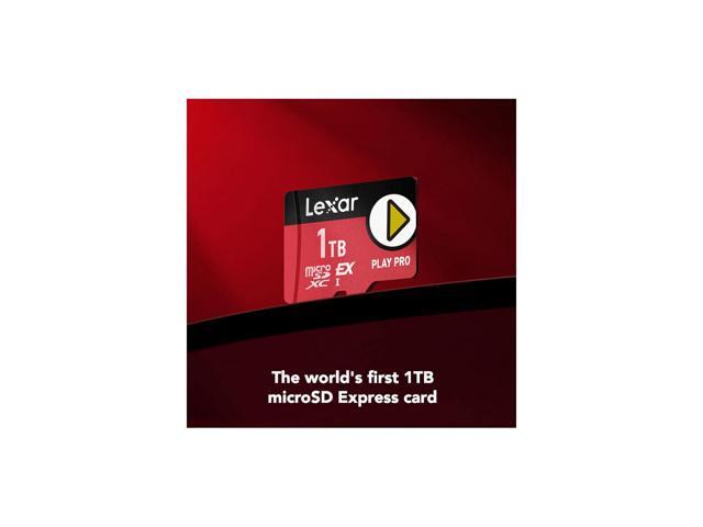 Lexar PLAY PRO 1TB microSDXC Express Card - Up to 900/600 MB/s - UHS-I, C10, U3, V30, Full HD, 4K - Compatible with Nintendo-Switch 2, ASUS ROG...