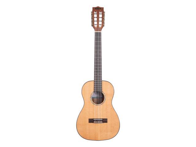 Kala Gloss Solid Cedar Top Acacia 8-String Baritone Ukulele, Natural