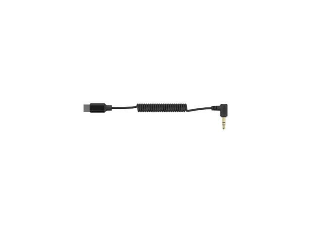 Comica CVM-D-UC II 24' 3.5mm TRS Male to USB-C Coiled Audio Adapter Cable with ADC Chip