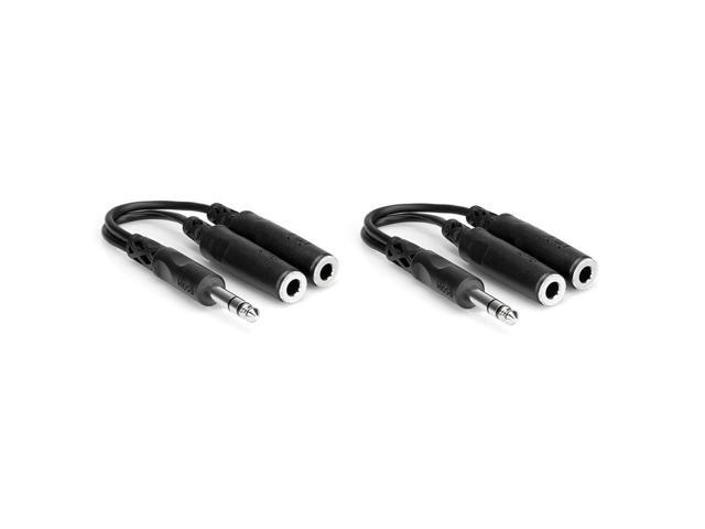 Hosa Technology 2x Stereo 1/4' Male to Two Stereo 1/4' Female Y-Cable 6'