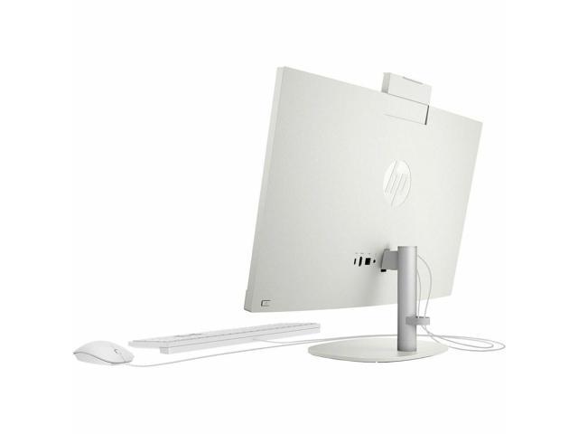 HP 24-cr0210 23.8' Full HD All-in-One Touchscreen Desktop Computer, AMD Athlon Silver 7120U 2.4GHz, 8GB RAM, 256GB SSD, Windows 11 Home, Shell White