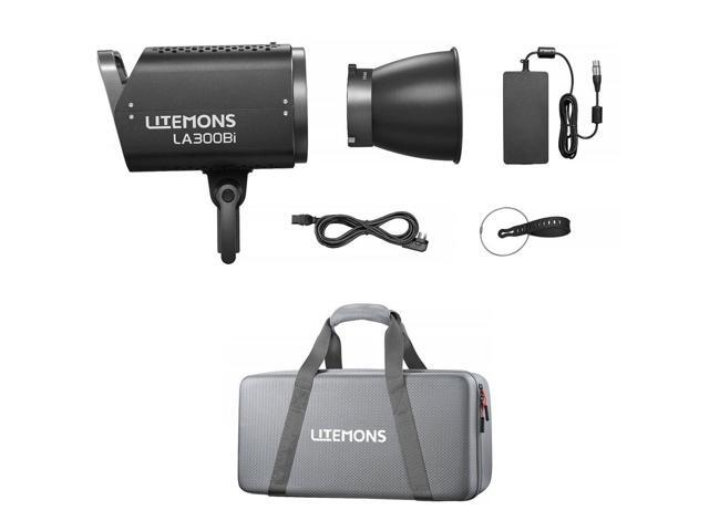 Godox Litemons LA300Bi Bi-Color LED Monolight (Black, Travel Kit With Bag)