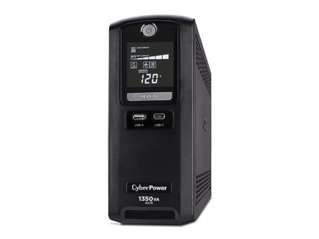 CyberPower CST135UC 1350VA/810W Simulated Sinewave LCD Battery Backup UPS System, Black