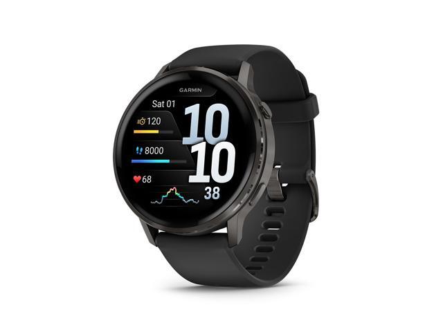 Garmin - Venu 4 GPS Smartwatch 45 mm Fiber-reinforced polymer - Slate - (2025) - image 4