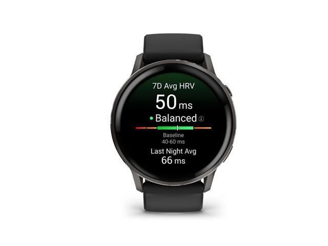 Garmin - Venu 4 GPS Smartwatch 45 mm Fiber-reinforced polymer - Slate - (2025) - image 5