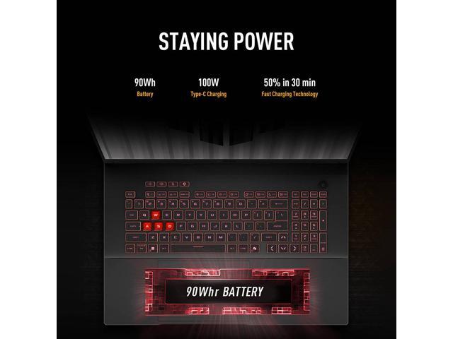 ASUS - TUF Gaming A18 18" FHD+ 144Hz Gaming Laptop - AMD Ryzen 7 with 16GB Memory - NVIDIA GeForce RTX 5050 - 1TB SSD - Jaeger Gray - image 8