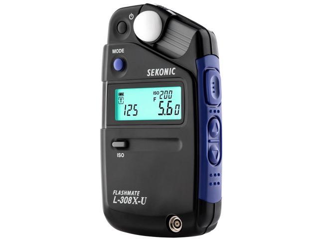 Sekonic L-308X-U Flashmate Digital Light Meter with 4x AA Batteries #401-305 K