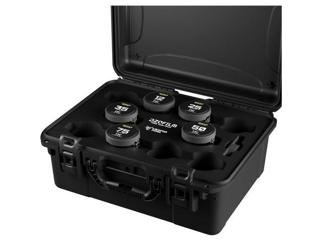DZOFILM Vespid Prime Cinema 5-Lens Kit with 12mm T2.8 and 25mm, 35mm, 50mm, 75mm T2.1 Lens for PL & EF Mount