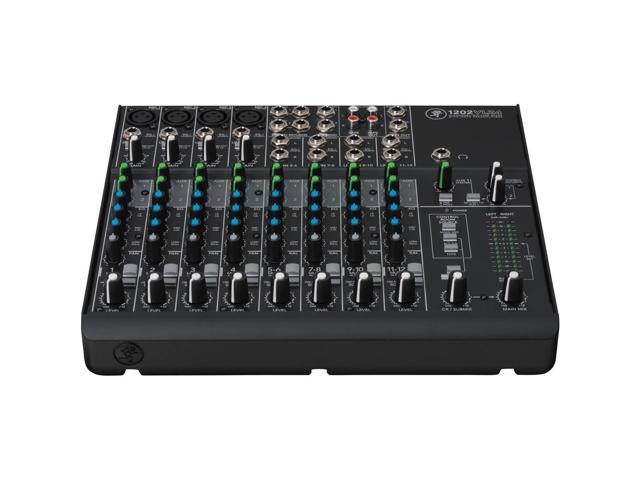Mackie 1202VLZ4 12-Channel Compact Analog Mixer, Bundle with TAPH100 Headphones and 2x 25' 3-Pin XLR Microphone Cable