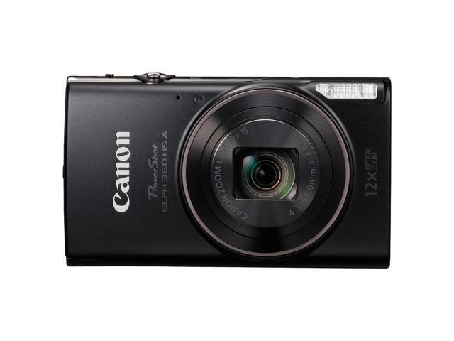 Canon - PowerShot ELPH 360 HS A Full HD Video 20.2-Megapixel Digital Camera - Black - image 12