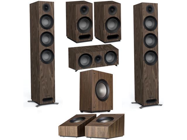 Jamo S 809 7.1 Home Theater Pack, with 2x S 809 5' Floorstanding Speaker, 2x S 803 Bookshelf Speaker, S 81 Center Speaker, S 810 10' Subwoofer and.