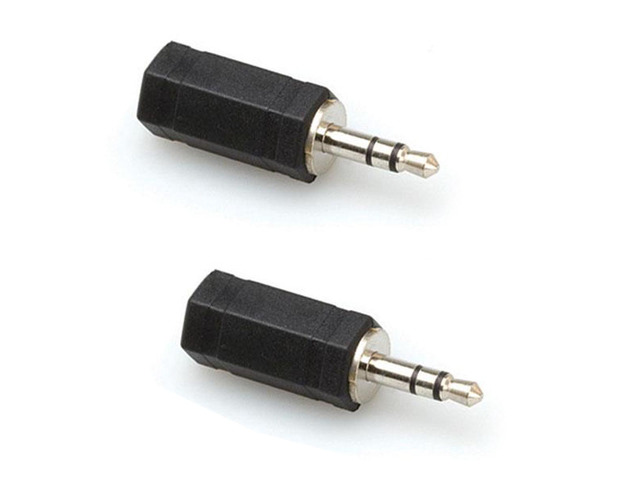Hosa Technology 2x Stereo 2.5mm TRS-F to 3.5mm TRS-M Adapter