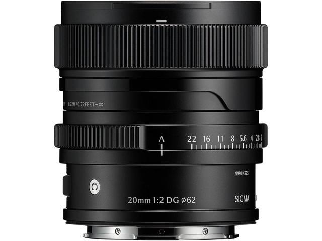 Sigma 20mm f/2 DG Contemporary Lens for L Mount, Black