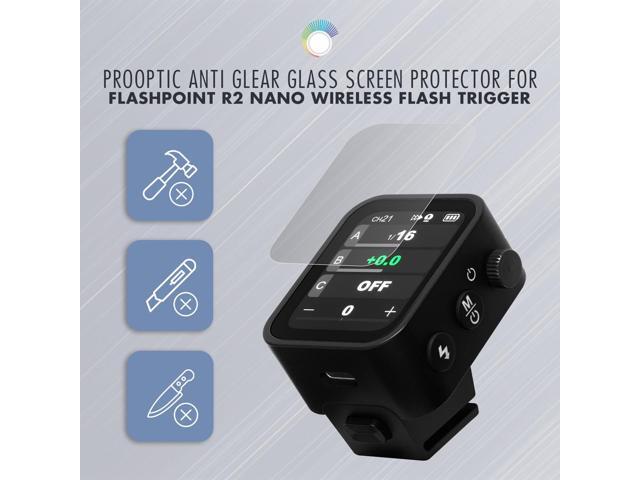 ProOptic Anti Glare Glass Screen Protector for Flashpoint R2 Nano & Godox X3 Wireless Flash Trigger