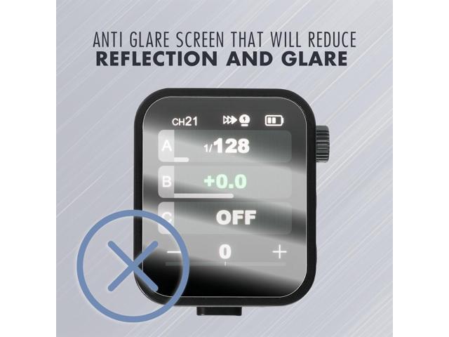 ProOptic Anti Glare Glass Screen Protector for Flashpoint R2 Nano & Godox X3 Wireless Flash Trigger