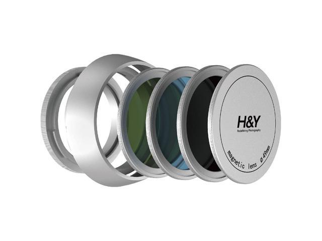 H & Y Filters Magnetic Filter Kit for Fujifilm X-100V, Silver