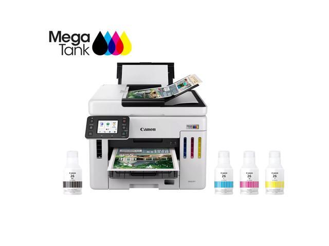 Canon - Megatank GX7120 Wireless All-In-One Supertank Inkjet Printer with Fax - White - image 2