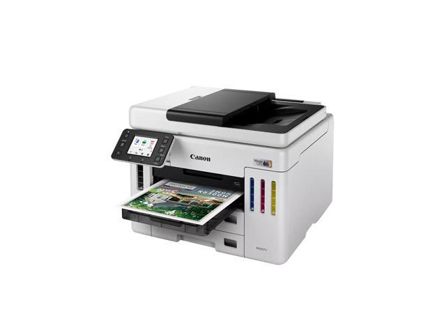Canon - Megatank GX7120 Wireless All-In-One Supertank Inkjet Printer with Fax - White - image 5