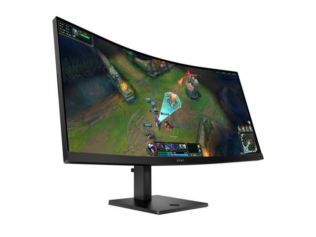 HP OMEN - 34" VA Curved WQHD 180Hz AMD FreeSync Premium Gaming Monitor with Adjustable Height (DisplayPort, HDMI) - Black - image 10