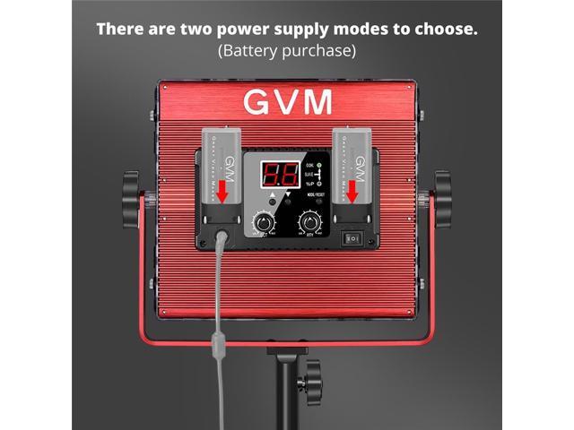 Great Video Maker MB832 50W Bi-Color Soft LED Panel 3-Light Kit, Bundle with 6x Batteries, Dual Charger and 2x Charger Plate