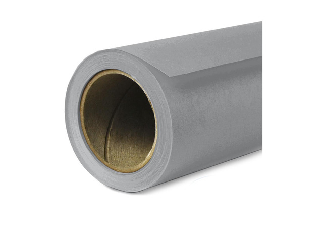 Savage 53'x36' Widetone Seamless Background Paper, Fashion Gray, 2-Pack, Bundle with 4x 1-1/4x1' Steel Spring Orange Clamp
