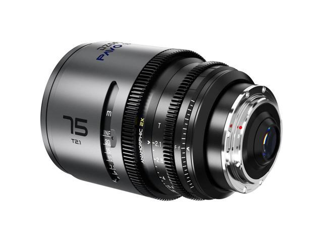 DZOFILM DZOFilm PAVO 75mm T2.1 2x Anamorphic Prime Lens for PL/EF Mount, Blue Coating (Feet)