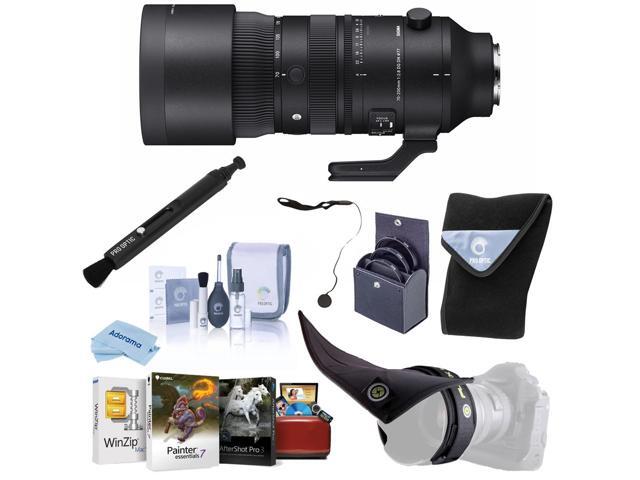 Sigma 70-200mm f/2.8 DG DN OS Sports Lens for Sony E, Bundle with 77mm Filter Kit, Mac Software Kit, Flexible Lens Shade and Lens Wrap
