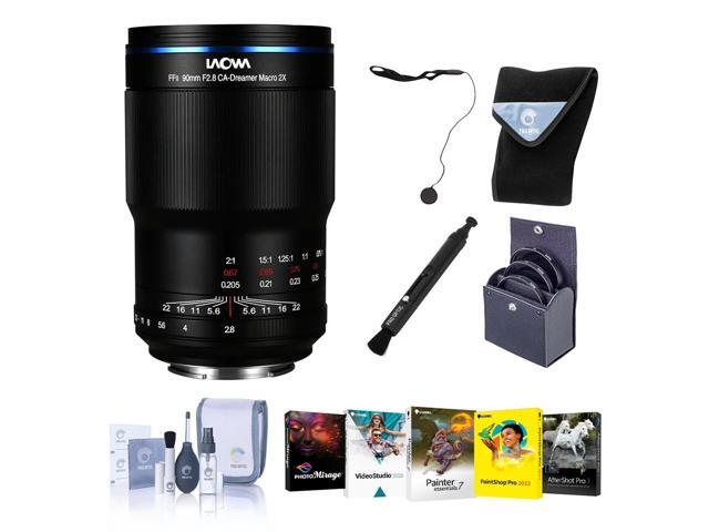 Venus Laowa 90mm f/2.8 2x Ultra Macro APO Lens for Sony E, Bundle with 67mm Filter Kit, PC Software Kit, Lens Wrap, Cap Keeper, Pen Lens Cleaner...