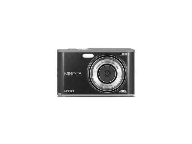 Minolta MND23 48MP Auto Focus 4K Ultra HD Selfie Camera - Black