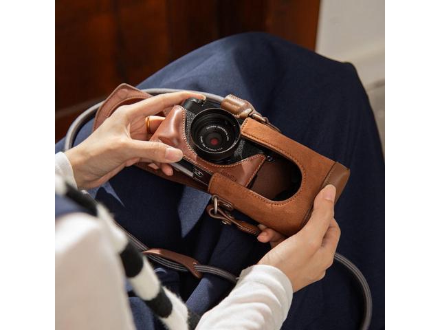 SmallRig Leather Case Kit for Fujifilm X half Camera, Brown