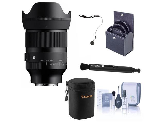 Sigma 35mm f/1.2 DG II Art Lens for Sony E, Bundle with 72mm Filter Kit, Lens Case, Lens Pen Lens Cleaner, Cap Keeper, Cleaning Kit