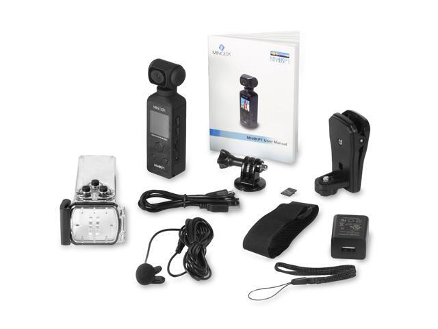 Minolta - MN4KP1 4K Video 16.0-Megapixel Waterproof Camcorder Bundle - Black - image 3