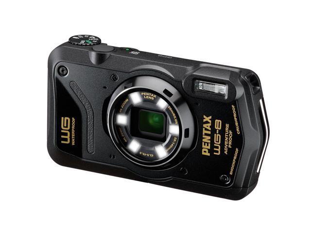 Pentax WG-8 All-Weather Camera, Bundle with 64GB Memory Card, Case, MT-11 Tripod, Card Reader, Software Kit