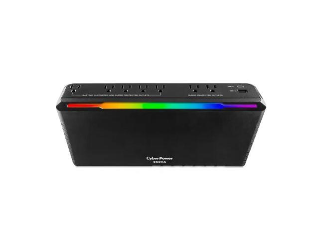 CyberPower - GX950UC Gaming UPS System with RGB Lighting and USB Charging Ports - Black - image 11